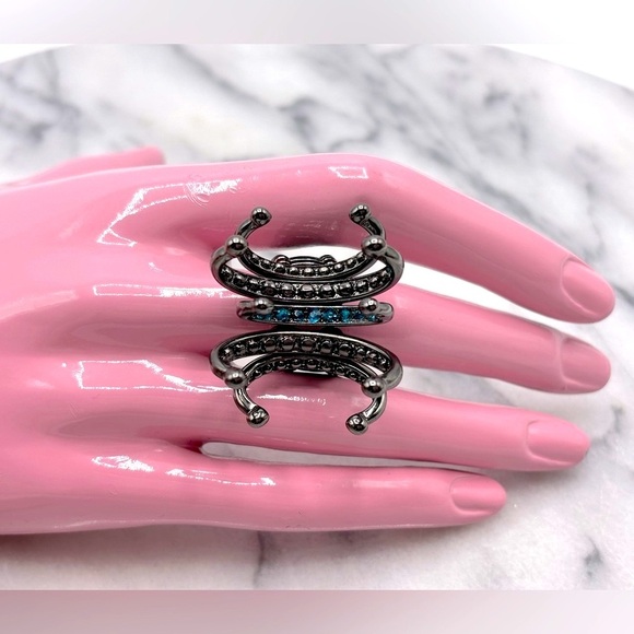 Gothic Grunge Modern Ring Costume Fashion Spike‎ Jewelry - Picture 3 of 5